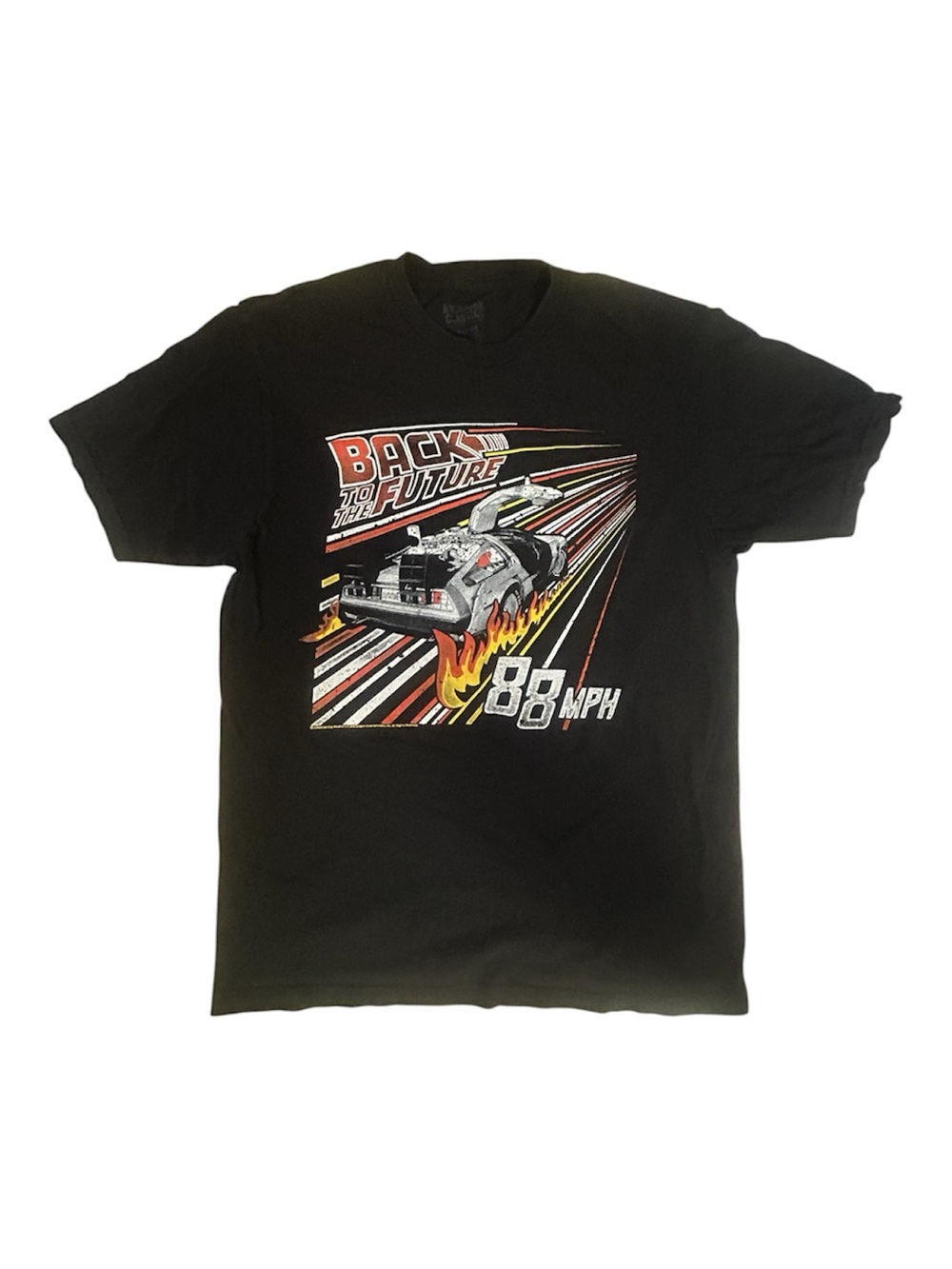 Back to the Future Graphic Tee - Black DeLorean